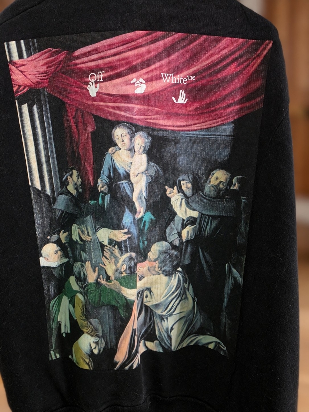 Off-White Caravaggio Graphic Crewneck Sweatshirt – Size Small